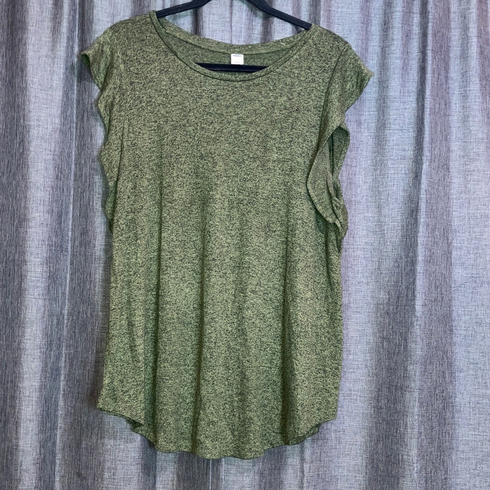 Old Navy Heathered Green Tank Top